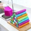 Paño de cocina de fibra de bambú muy absorbente, lavable, no daña las manos, apto para cocina doméstica, 2 yuanes, puesto en tienda