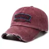 Gorra de Béisbol Bordada Vintage Lavada Transfronteriza para Hombres y Mujeres, Gorra Visera Solar, Sombrero Casual al Aire Libre Moderno Versátil