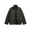 Ropa para Hombre Beijie 2026 Otoño Nuevo Chaqueta de Trabajo Pesado Lavada para Hombre Top con Múltiples Bolsillos Abrigo Retro para Pareja