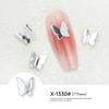 Misturado on-line celebridade unha borboleta jóias liga de metal grande tamanho pequeno borboleta decorações de unhas diy acessórios de unhas