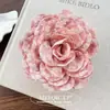 Clip de Flor de Rosa Grande Festivo Atmosférico Clip de Cabello de Alta Gama Clip de Tiburón de Flor Grande Accesorios para el Cabello de Mujer Lote de Mujer