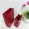 Bolsa de Papel Especial Roja para Joyería Bolsa de Empaque para Regalo Bolsa de Empaque Festivo de Papel Kraft Caja de Empaque Personalizada Lista para la Venta