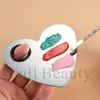 Paleta Quadrada de Aço Inoxidável Conjunto de Paletas de Maquiagem Ferramentas de Beleza para Artista de Maquiagem Mistura de Base Líquida