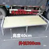 Cama Dobrável de Bambu Cama de Solteiro Cama de Sesta Uso Doméstico Adulto 1,3m Econômica Multifuncional Pequena Simples Cama Refrescante