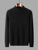 Nuevo Suéter de Lana de Cuello Alto Medio Otoño e Invierno para Hombre, Suéter Engrosado, Suéter de Lana Tejido de Negocios para Jóvenes, Suéter Casual de Capa Base