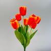 Flores de Tulipán Simuladas Ramo de Tulipanes de 7 Cabezas Boca de Botella Decoración Floral de Boda de Alta Gama Dropshipping Transfronterizo