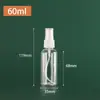 Frascos de Spray Transparentes Atacado 30ml 50ml 100ml Frascos de Plástico PET Frascos de Spray Pequenos Frascos de Spray de Álcool Frascos Reutilizáveis