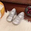 Zapatos Mary Jane Planos Estilo Retro Francés para Niñas, Modelos Primavera y Otoño 2026, Zapatos Versátiles de Cuero con Punta Redonda y Suela Suave para Niñas