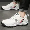 Zapatos de Hombre, Nuevos Zapatos Casuales de Moda para Hombre, Zapatos Blancos Simples y Cómodos con Superficie de PU, Zapatos Deportivos tipo Papá, Zapatos de Correr para Hombre