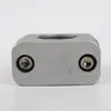 Abrazadera de tubo de aleación de aluminio ligera SFLLG8 pieza de fijación de tubo de aceite de aleación de aluminio rosca de un solo agujero abrazadera de tubo hidráulica abrazadera de tubo ligera