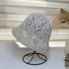 Sombrero de Cuenca Hueca Estilo Coreano Multicolor para Mujer Cómodo Transpirable Cara Pequeña Moderno Sencillo Versátil Plegable de Punto Sombrero de Pescador