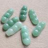 Colgante verde africano colgante de loto verde africano natural peonía accesorios para tapetas de presión para coronas DIY