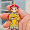 Versión Q de la Corona de Fénix del Emperador y la Emperatriz Imán para Nevera Ciudad Prohibida de Beijing Juego de Viaje Cultural y Creativo Personaje de la Ópera de Pekín Imán Metálico para Nevera
