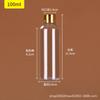 Botella Transparente Tapa Dorada Botella Dispensadora de Líquido Botella de Muestra Botella de Plástico 10 50 100 ml Botella Pet Sellada Boca Pequeña