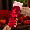 Nuevo Sobre Rojo Personalizado Creativo de Tapa Dura Esmerilado con Estampado Dorado para el Año Nuevo, Bolsita de Sobres Rojos de la Suerte al por Mayor