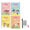 Caderno de caligrafia com ritmo totalmente em inglês para treinamento de controle de caneta para crianças, livro de prática de escrita para iluminação na primeira infância para bebês