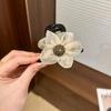 Pinza de Garra de Flor de Malla con Pedrería para Mujer 2026 Nuevo Estilo Pinza de Tiburón para Recogido a Medio Camino Cola de Caballo Alta Pasador para Moño Accesorio para el Cabello