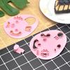 Molde Decorativo Artificial Amarillo Transparente para Bento Forma de Pera Manzana Cara Cambiante Huevo de Codorniz Molde DIY para Bolas de Arroz