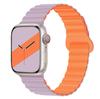 Para Correa de Reloj Inteligente Apple Contraste Lazo Magnético Silicona Deportes Personalizado Creativo Moderno Correa iwatch