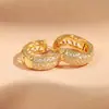 Brincos Grandes Femininos Rakol, Luxo Acessível e Brincos de Alta Qualidade, Brincos de Nicho, Brincos Exagerados para Rostos Quadrados e Redondos, Argolas Lisas