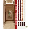 Cortina de Cuentas de Madera de Durazno Completa, Cortina de Puerta de Calabaza, Cortina Divisoria para Sala de Estar, Dormitorio, Baño, Pasillo, Entrada, Cortina Feng Shui para el Hogar