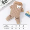 Roupas de Inverno para Pets, Roupas de Urso Peludo para Quatro Patas, Forradas com Fleece e Espessadas, Roupa de Cachorro Quente Ursinho Fofo, Roupas de Inverno para Gatos