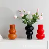 Vaso de vidro moderno minimalista feito sob medida em estilo vintage para arranjo de flores e hidroponia em casa, processado de acordo com o seu design, oferecendo um toque de luxo leve e de alta qualidade