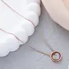 Collar de personalidad europea y americana con forma de corazón de diamante para mujer, diseño de nicho, cadena para la clavícula de acero inoxidable, al por mayor en stock