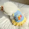 Vestido de Verão Fino para Cães Pequenos e Gatos, Design de Estampa Fofo e Confortável, Vestido de Alça Pequena para Primavera e Verão