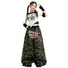 Disfraces de Performance para Niños para el Día del Niño, Disfraces de Jazz Hip-Hop para Niñas, Disfraces Geniales y Elegantes de Hip-Hop Street Dance para Niñas