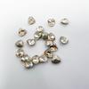 Boutique de joyería para uñas K9 cristal natural 6MM forma de corazón de durazno taladro de vidrio puntiagudo taladro con forma chapado taladro para uñas