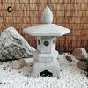 Lanterna de Pedra Escultura em Pedra Parque Jardim Pedra Azul Antiga Lâmpada de Pedra Velha Artesanato Templo Japonês Solar Lanterna de Pedra