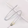Cordão fino para pingente tecido à mão Cordão de colar ajustável Design enrolado Pingente de jade Acessórios de joias esmeralda