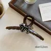 Presilha de Cabelo Estilo Retrô Francês Filhote de Cachorro, Elegante de Alta Qualidade, Presilha de Tubarão para Rabo de Cavalo, Adorno de Cabeça para Mulheres na Parte de Trás da Cabeça