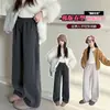 Roupas Infantis Estilo Coreano para Meninas, Calças Infantis Tamanho Médio e Grande, Novas Calças Retas Casuais Espinha de Peixe Primavera e Outono 2026, Estilo Primavera