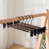 Casa de madeira maciça high-end tipo clipe de madeira Clip Clothing Store Calças Rack Saia Rack Cabide Antiderrapante Iron Belt Clip