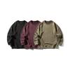 Sudadera Casual Suelta de Cuello Redondo Estilo Chino Vintage Yidao Otoño 2025 Estampado de Bambú Gamuza