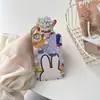 Portatarjetas de Conejo Miffy para Estudiantes, Insignia de Plástico para Tarjeta de Comedor del Campus con Hebilla Retráctil, Tarjeta de Control de Acceso, Estuche Protector de Plástico para Tarjeta IC de Autobús y Metro