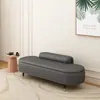 Banco de pie de cama de lujo ligero nórdico, sofá, taburete para cambiarse los zapatos en el dormitorio, área de descanso de peluquería, silla de espera, sofá de ocio de hotel