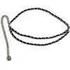 Cadena de Cintura para Mujer Decorativa Vestido Moda Retro Cadena Corporal Multicapa Cadena Punk Simple Usar Cinturón de Terciopelo