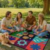 Tapete de Piquenique Impermeável e à Prova de Umidade Fino Respirável Passeio de Primavera Estilo Camping Parque ao Ar Livre Tapete de Gramado Portátil Tapete de Praia