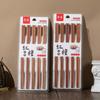 10 Par de pauzinhos Log Chicken Wings Pauzinhos de madeira Chopsticks naturais Household Kitchen Tableware Non-laca Non-wax Solid Wood Chopsticks