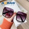 Gafas de Sol para Mujer 2026 Nuevas de Moda Cuadradas con Montura Grande para Mujer Estilo Coreano Protección UV Adelgazantes para la Cara Gafas Lisas