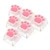 Teclado de Gato Macarrón de Dibujos Animados Botón de Descompresión Botón DIY Juguete de Descompresión Accesorios para Llavero de Teclado