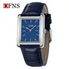Reloj Cuadrado Retro Oufani de Cuarzo Correa Simple Versátil Reloj Literario para Estudiantes Sin Segundero Delgado para Mujer