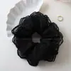 Francês Retro Lace Intestino Grosso Anel de Cabelo Malha Elegante Doce Estilo Balé Corda de Cabelo Corda de Cabelo Acessórios de Cabelo para Mulheres