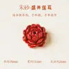 Cuentas Sueltas de Cinabrio Rojo de Alto Contenido Natural Materiales Hechos a Mano para DIY con Cuentas para el Año del Caballo Mineral Original Oro Púrpura Arena Imperial Pequeños Accesorios