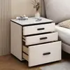 Nueva mesita de noche inteligente antirrobo, no requiere ensamblaje, mesita de noche de madera maciza para el dormitorio, gabinete de almacenamiento multifuncional y seguro
