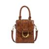 Cross-border portátil pequeno quadrado Bag feminino verão 2024 novo estilo simples all-match mini bolsa de telefone móvel moda all-match bolsa de ombro
