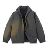 2026 Invierno Nuevo Chaqueta Casual de Algodón para Hombre Ropa Exterior Marca Americana de Moda Holgada Tallas Grandes Ropa de Algodón Gruesa y Cálida para Hombre
